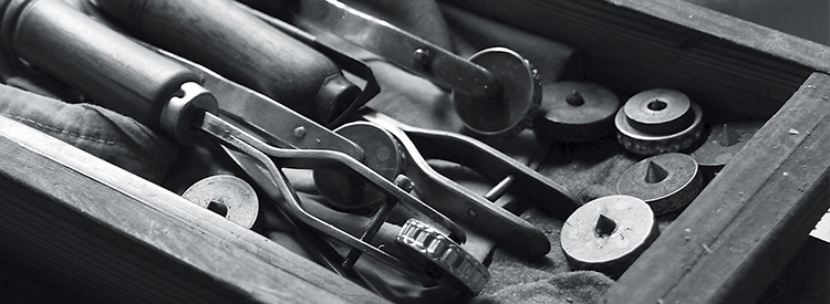 エンボス技法で用いるローラー